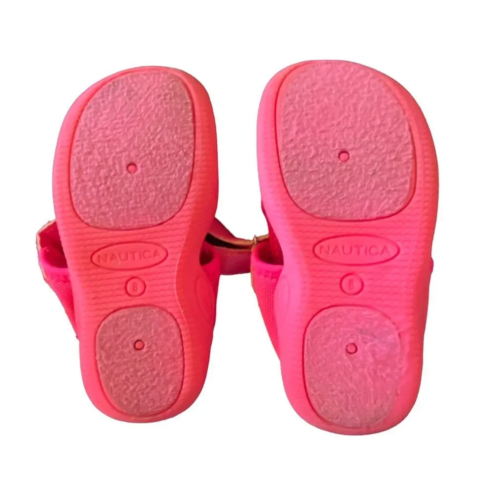 Toddler Girls NAUTICA water Shoes Hot Barbie Pink Sz 8